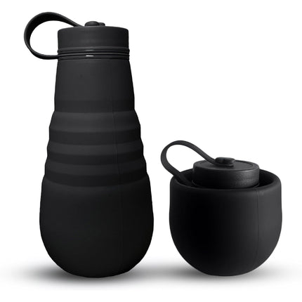 Termo Botella De Silicona Plegable 500ml