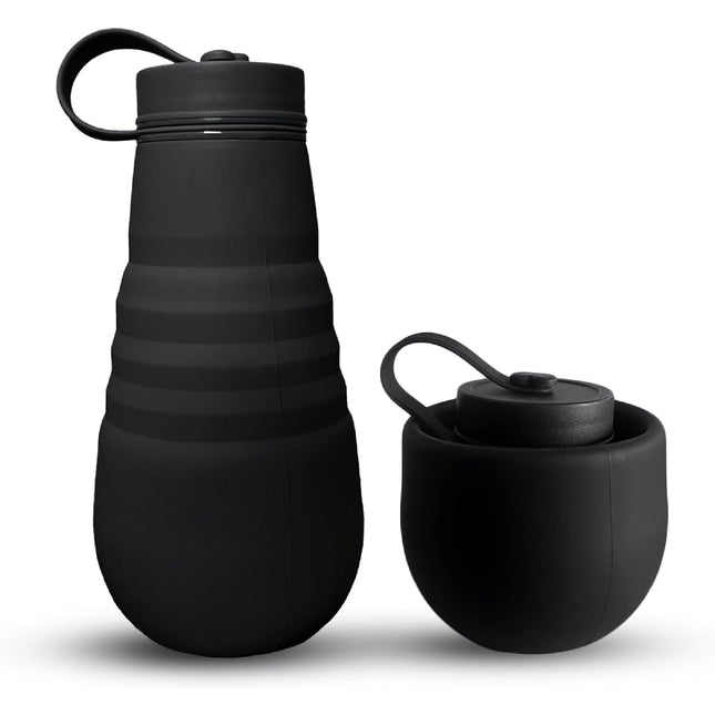Termo Botella De Silicona Plegable 500ml