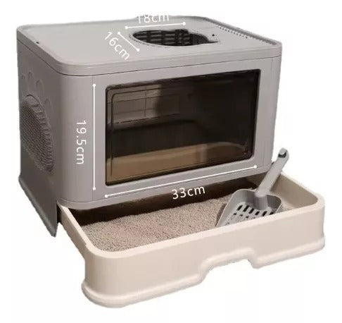 Arenero Para Gato Con Tapa Ventilación B