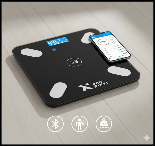 Bascula balanza pesa en vidrio digital b